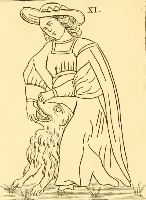 コート・ド・ジェブランが描いた「剛毅（力）」の図像